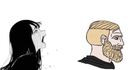 template meme babe please yes chad chad wojak femme pleure supplie barbu reponse gigachad suppliant demande virgin