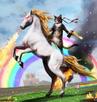 template meme welcome to the internets licorne chat guerrier arc en ciel rainbow unicorn bienvenue sur internet epique gun feu delire chat ninja fantastique