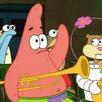 template meme no patrick patrick etoile de mer bobleponge spongebob trompette non patrick pas toi refus interdit sandy dessin anime idiot musique