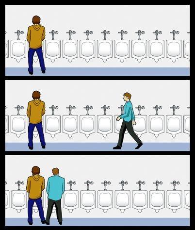 Sticker template meme urinal guy urinoir toilettes pissotiere gene malaise voisin distance regle du pissoir homme gene etiquette pisse trois cases par risibot