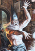 template meme i cast magicien sorcier vieux sort lance fireball donjons et dragons dnd jeu de role hurle mage incantation