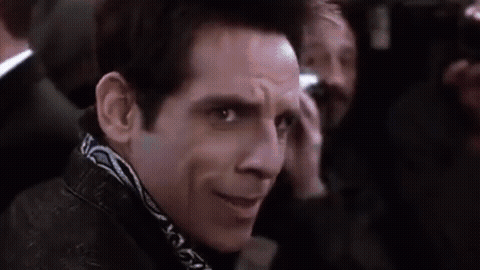 Sticker template meme gif animation zoolander stare ben stiller regard magnetique mannequin derek film fixe blue steel reaction par risibot