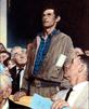 template meme town hall prend position debout reunion mairie norman rockwell peinture courage courage d un seul opinion contestation reaction drole