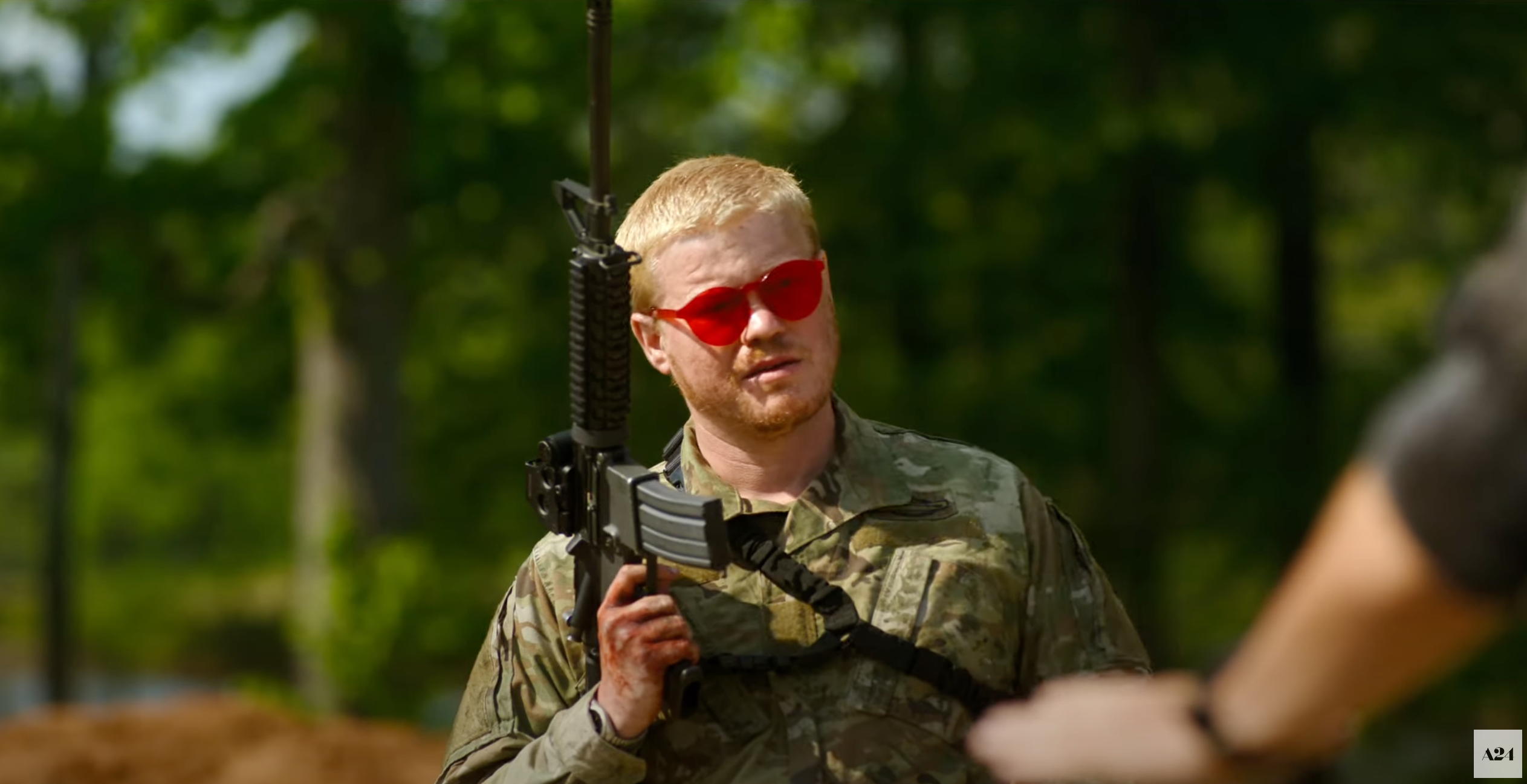 Sticker template meme what kind of american quel genre d americain soldat lunettes rouges militaire usa patriote arme armee patriotisme reaction drole par risibot