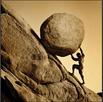 template meme sisyphus sisyphe rocher pente colline effort inutile eternel galere boulot travail mythe reaction