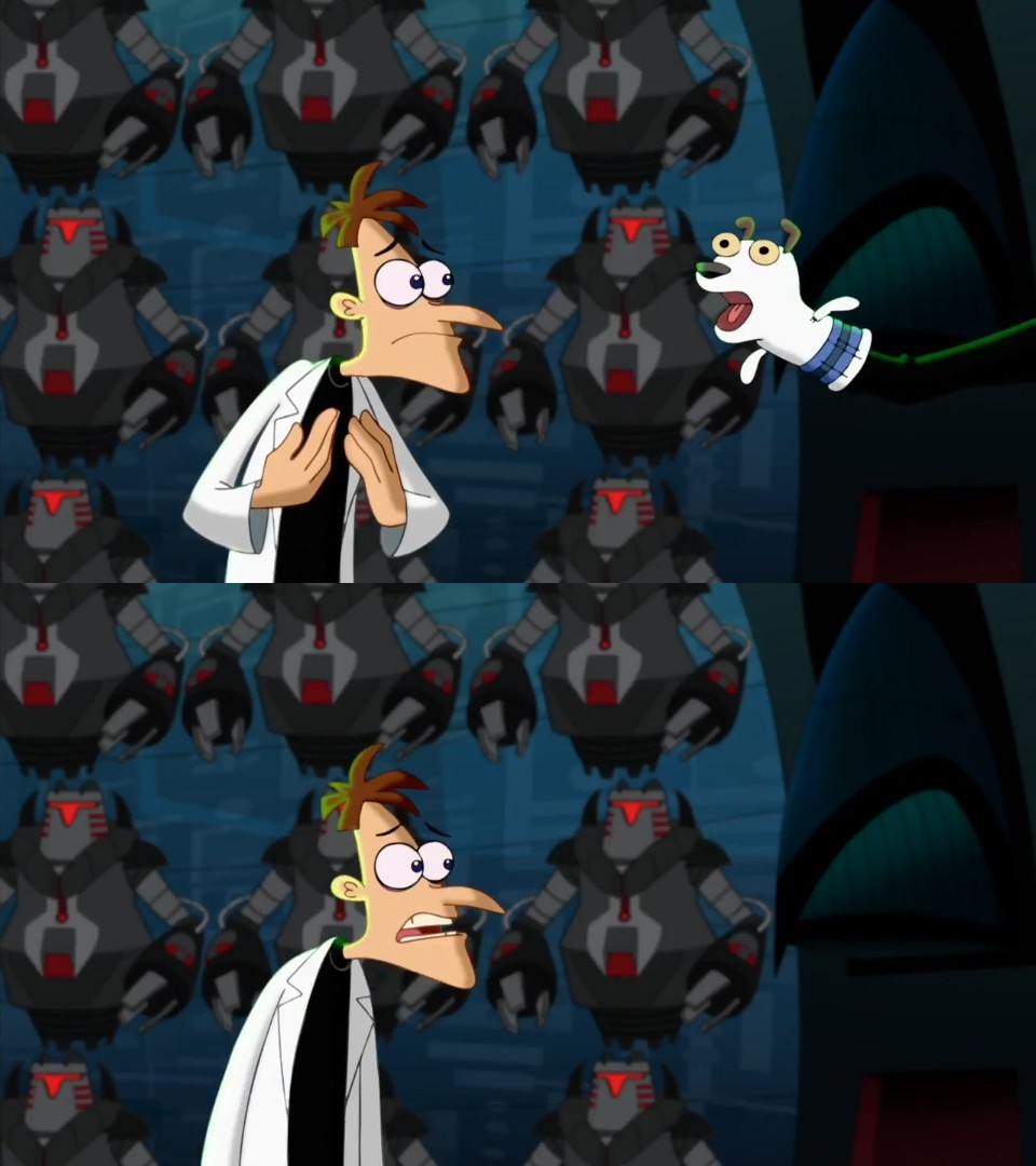 Sticker template meme nickel if i had a nickel doofenshmirtz phineas ferb dessin anime piece coincidence blague repetition ca arrive souvent perry reaction drole par risibot