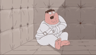 template meme gif animation insane peter peter griffin family guy camisole fou folie asile delire insane peter griffin