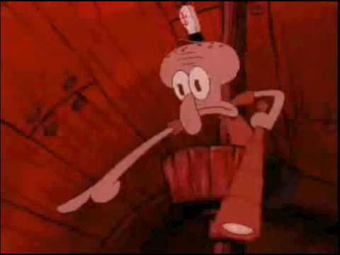 Sticker template meme squidward pointing carlo pointe doigt bob eponge accuse rouge colere denonce coupable toi regard squidward par risibot
