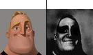 template meme mr incredibles becoming uncanny normal et sombre mr indestructible incredibles dark mode sombre glauque malaise disney becoming uncanny normal