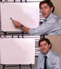 template meme jim halpert the office tableau blanc explique presentation serie us explication nul ou non pam bureau jim halpert