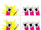 template meme what do we want all the things manifestation cris slogan quand maintenant revendication foule protestation bande dessinee greve want things