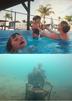 template meme swimming pool kids noyade squelette piscine fond de l eau ignore indifference enfant noye sombre mort ignorer swimming pool