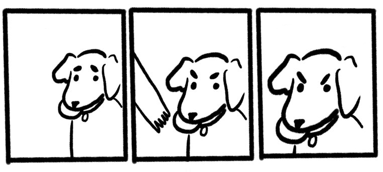 Sticker template meme no take only throw chien jette pas rends pas ramener balle refuse de rendre baton comic colere agacement lache take only par risibot