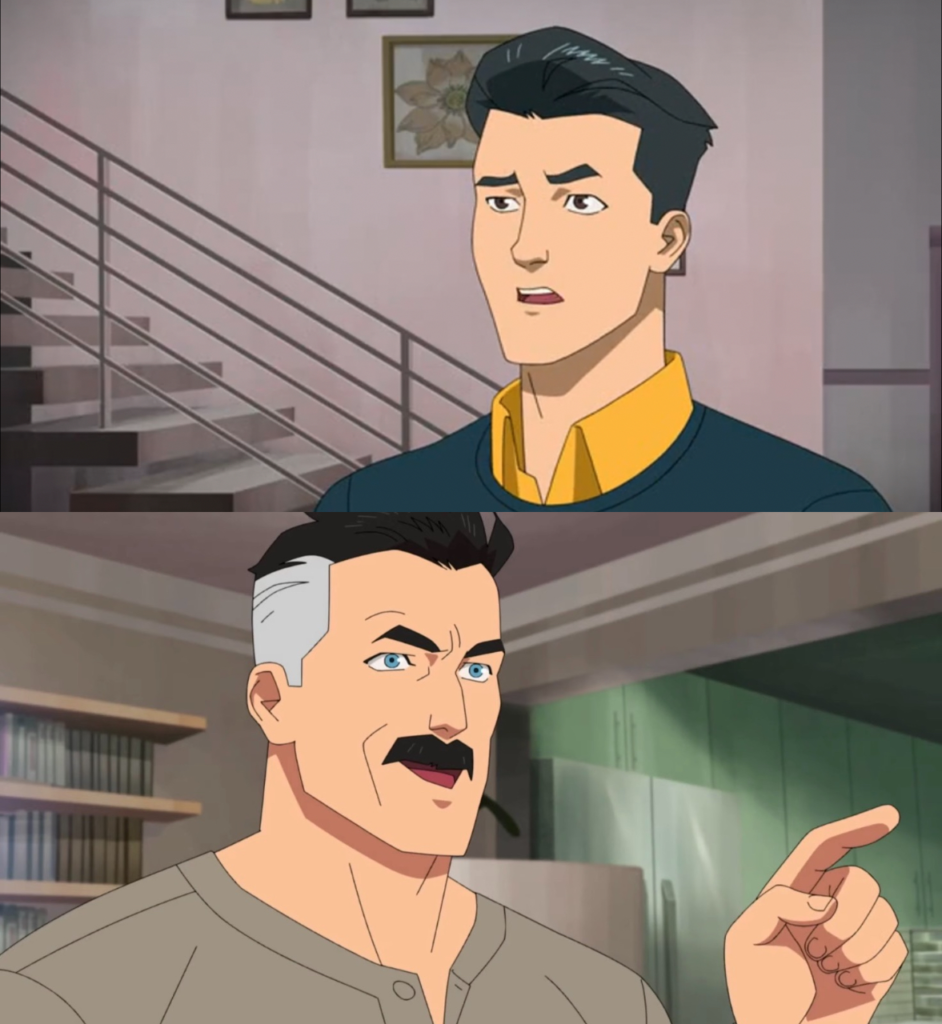 Sticker template meme thats the neat part you dont invincible omni man c est la que tu peux pas dessin anime explication reponse mark nolan serie animee thats neat part par risibot