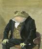 template meme gentleman frog grenouille crapaud classe elegant costume tableau bourgeois chic ah oui peinture sophistique gentleman