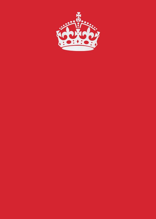 Sticker template meme keep calm carry on red rouge couronne affiche poster resterze calme calme londres anglais slogan keep par risibot
