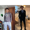 template meme fernanfloo dresses up avant apres costume pyjama elegant transformation classe habille jeune youtubeur
