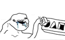 template meme stupid dumb drooling puzzle debile bave idiot formes carre triangle bete wojak stupide