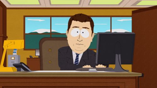 Sticker template meme aaaand its gone south park disparu parti banquier evapore fini plus rien argent magie rien par risibot