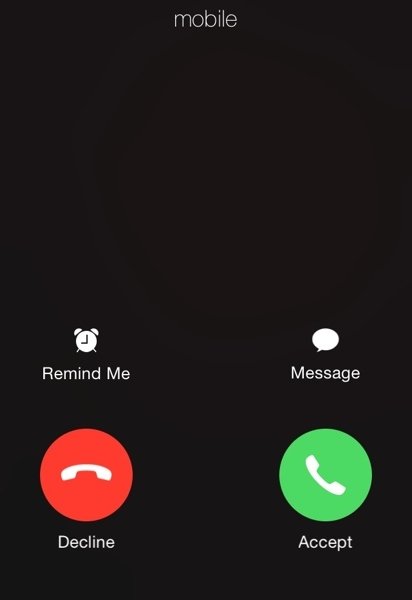 Sticker template meme appel entrant telephone iphone decliner accepter repondre appel decrocher refuser smartphone ignorer incoming call refuser appel par risibot