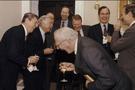 template meme hommes costumes rire moquerie riches puissants politiciens bush rigolent tricherie cynisme verre laughing men in suits rires de bureau