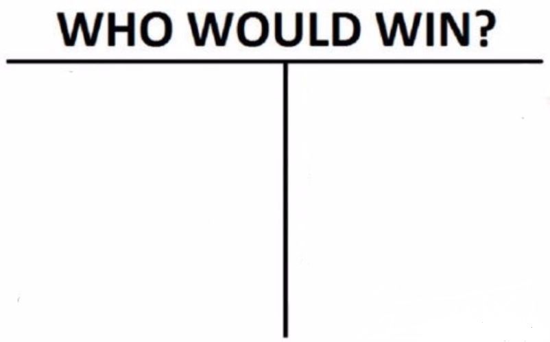 Sticker template meme who would win qui gagnerait combat versus duel comparaison tableau vs affrontement choix who would win blank meme tableau reaction par risibot