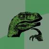 template meme philosoraptor raptor dinosaure philosophie question reflexion pensee reflechir paradoxe dino velociraptor penseur questions existentielles