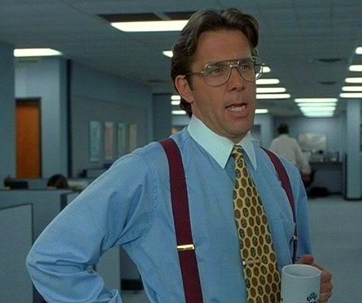 Sticker template meme office space bill lumbergh patron travail bureau samedi week end ce serait genial demander ouais yeah if you could ca serait super lundi par risibot