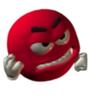 template meme grrr colere smiley rouge rage enerve furieux poings grogne fache emoji angry smiley rouge