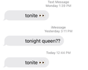 template meme borat texto sms message tonite queen soir fete drague insistance relance imessage conversation