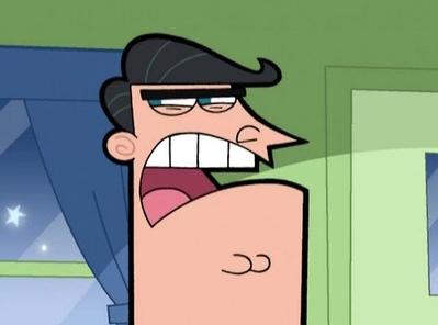 Sticker template meme dinkleberg parrain magique timmy turner papa colere cri voisin dents rage furieux fairly oddparents fairly odd parents dimmsdale par risibot