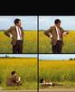 template meme mr bean attente attendre ennui champ fleurs montre allonge patience longtemps reaction humour