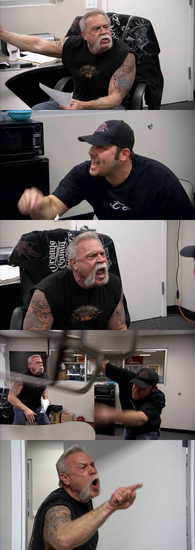 Sticker template meme american chopper argument dispute engueulade moto atelier pere fils cris colere desaccord mime gueulard discussion reaction drole par risibot