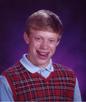 template meme bad luck brian malchance brian poisse loser guigne ado echec lunettes pull scoumoune reaction drole