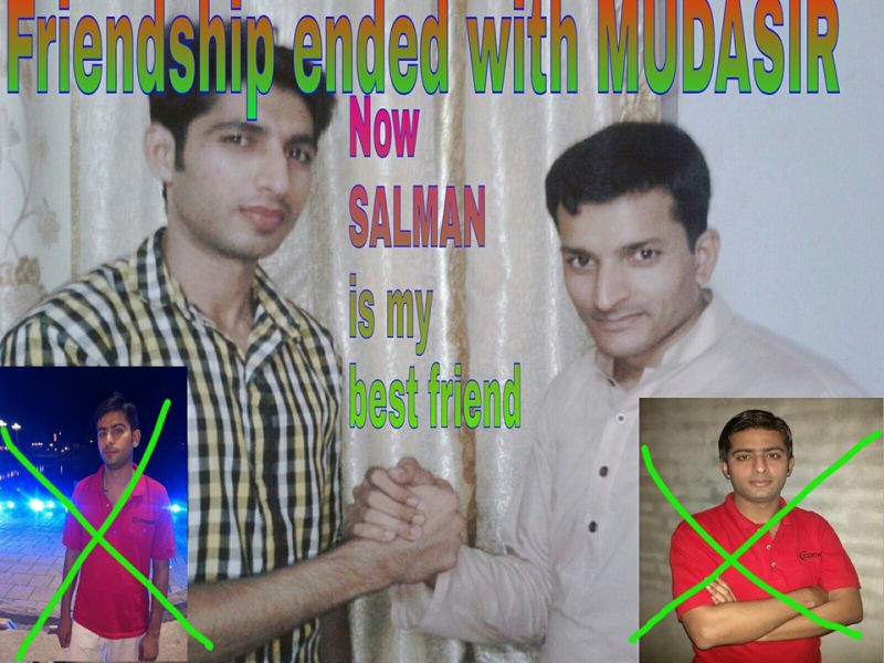 Sticker template meme friendship ended amitie fini nouveau meilleur ami mudasir salman trahison pote barre rupture remplace reaction drole par risibot