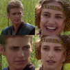 template meme anakin padme star wars sourire gentil vraiment inquiet realisation naif couple jedi dark vador reaction