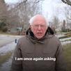 template meme bernie sanders demande encore soutien moufles argent don mendier politique support once again asking