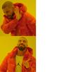 template meme drake hotline bling refus prefere non oui choix comparaison rappeur rejet approbation gout