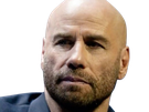 john travolta acteur danseur americain chauve cinquantaine quinquagenaire barbe yeux bleus bg
