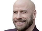 john travolta acteur danseur americain chauve cinquantaine quinquagenaire barbe yeux bleus bg