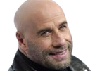 john travolta acteur danseur americain chauve cinquantaine quinquagenaire barbe yeux bleus bg