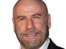john travolta acteur danseur americain chauve cinquantaine quinquagenaire barbe yeux bleus bg