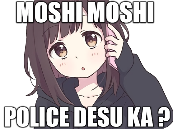 Sticker mignonne menherachan kj kikoojap kirumi risitas menhera kurumichan shoujo chan police par ArchReup