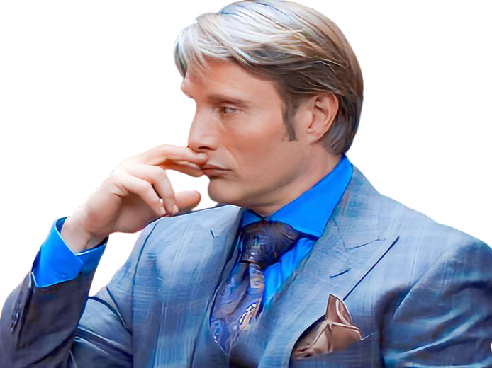 Sticker mads mikkelsen hannibal lecter matthias stillberg fic bloop par Bl0op