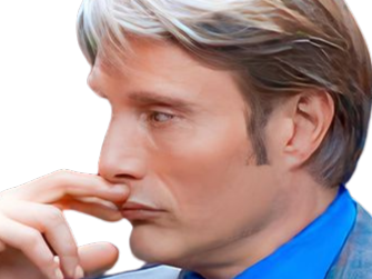 Sticker mads mikkelsen hannibal lecter matthias stillberg fic bloop par Bl0op