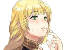 ingrid brandl galatea fire emblem three houses hopes saint royaume faerghus lions saphir blonde yeux verts