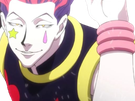 hisoka morou hunter hxh cheveux rouge yeux jaune clown isaac netero fic bloop