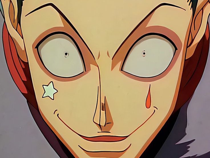 Sticker hisoka morou hunter hxh cheveux rouge yeux jaune clown isaac netero fic bloop par Bl0op