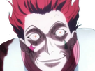 hisoka morou hunter hxh cheveux rouge yeux jaune clown isaac netero fic bloop