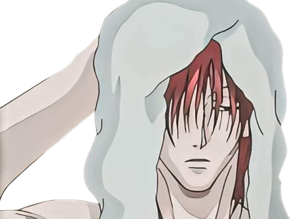 Sticker hisoka morou hunter hxh cheveux rouge yeux jaune clown isaac netero fic bloop par Bl0op